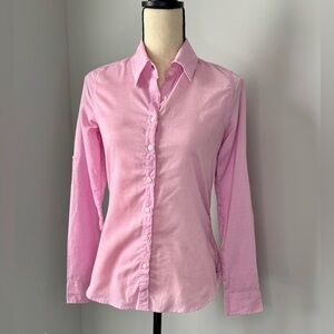 Tommy Girl Pink Button-Up Women's Top, Size Small